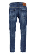 Pantalon Cuir Bleu