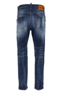 Pantalon Cuir Bleu