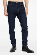 Pantalon Cuir Bleu