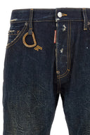 Pantalon Cuir Bleu