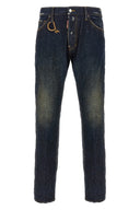 Pantalon Cuir Bleu