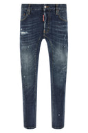 Pantalon Cuir Bleu