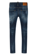 Pantalon Cuir Bleu