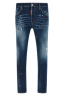 Pantalon Cuir Bleu