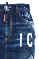 Jupe Cuir Bleu