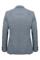 Veste Soie Bleu Clair
