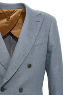 Veste Soie Bleu Clair