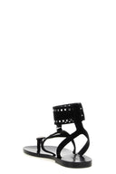 Sandales Cuir Noir
