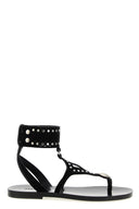 Sandales Cuir Noir