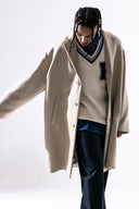 Manteau à simple boutonnage