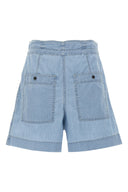 Short Coton Bleu Clair