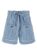 Short Coton Bleu Clair