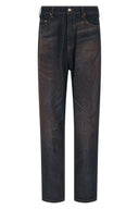 Pantalon Cuir Bleu