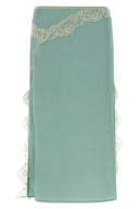 Jupe Satin Bleu Clair