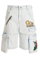 Short Coton Bleu Clair