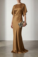 Robe Satin Beige