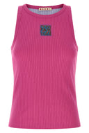 Top Coton Fuchsia