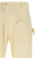 Pantalon Cuir Jaune