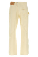 Pantalon Cuir Jaune