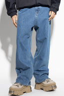 Pantalon Cuir Bleu