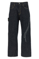 Pantalon Cuir Bleu