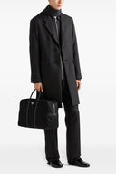 Manteau à carreaux à simple boutonnage