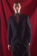 Blazer à col amovible et simple boutonnage