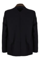 Blazer à col amovible et simple boutonnage