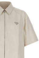 Chemise en cuir nappa