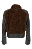 veste en peau de mouton et cuir