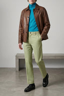 Veste Cuir Marron