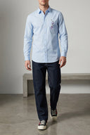 Chemise Coton Bleu Clair
