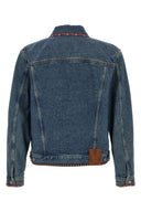 Veste Cuir Bleu