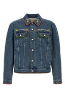 Veste Cuir Bleu