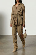 Veste Satin Vert
