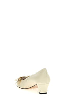 Talons Cuir Blanc
