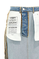 Jupe Cuir Bleu Clair