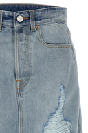 Jupe Cuir Bleu