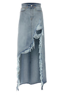 Jupe Cuir Bleu