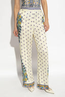 Pantalon Soie Blanc