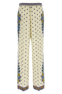 Pantalon Soie Blanc