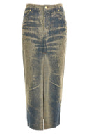 Jupe Coton Bleu