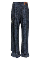 Pantalon Cuir Bleu