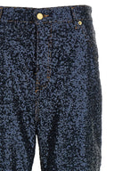 Pantalon Cuir Bleu