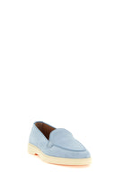 Chaussures Daim Bleu Clair