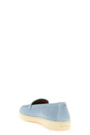 Chaussures Daim Bleu Clair