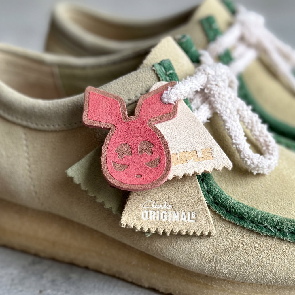 Clarks Wallabee SampleApp Staniflou Obi – détail du logo