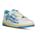 Baskets basses Skeleton bleu ciel et blanc