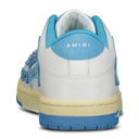 Baskets basses Skeleton bleu ciel et blanc