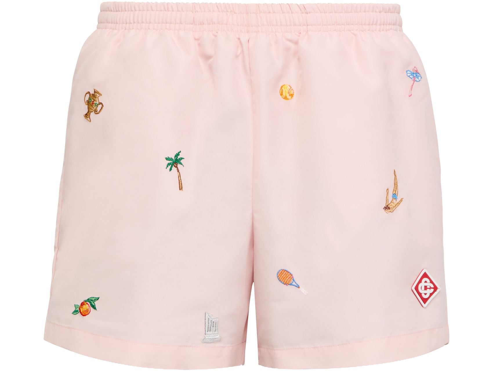 Short de bain à motif brodé